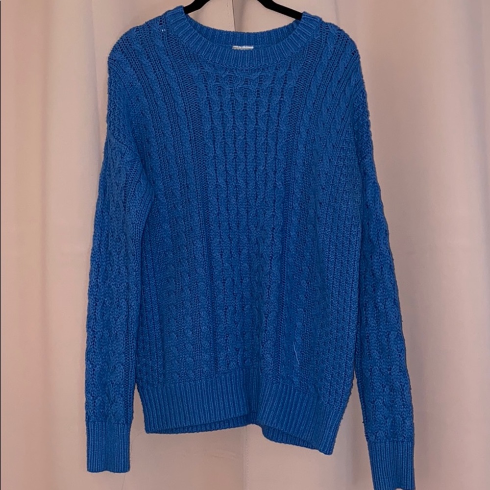 Cable knit sweater
